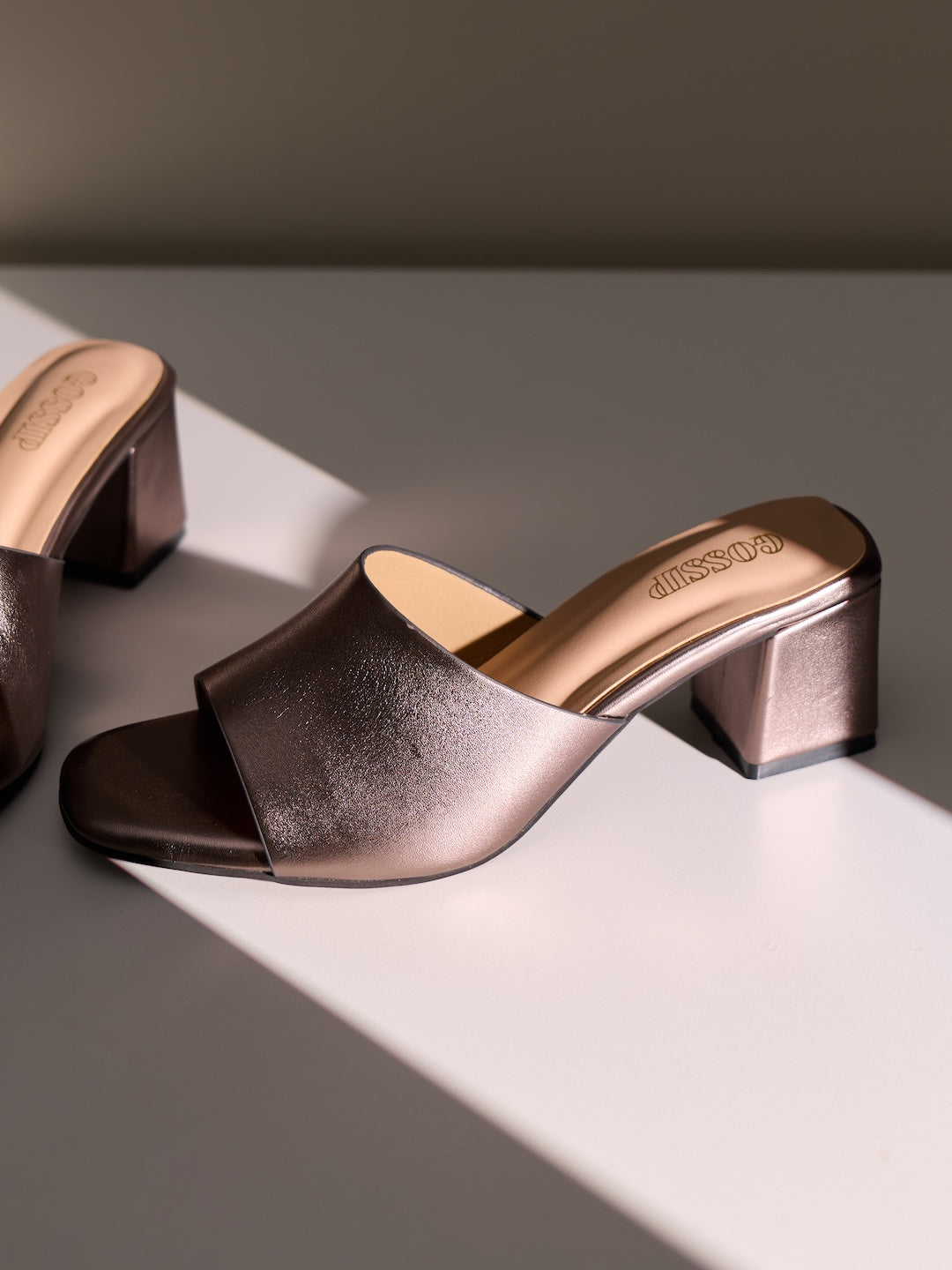 Faye Metallic Mules
