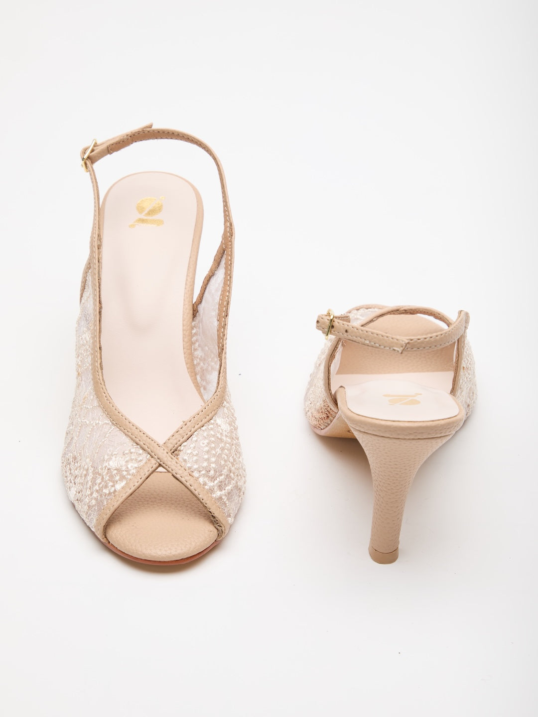 Velour Veil Slingbacks