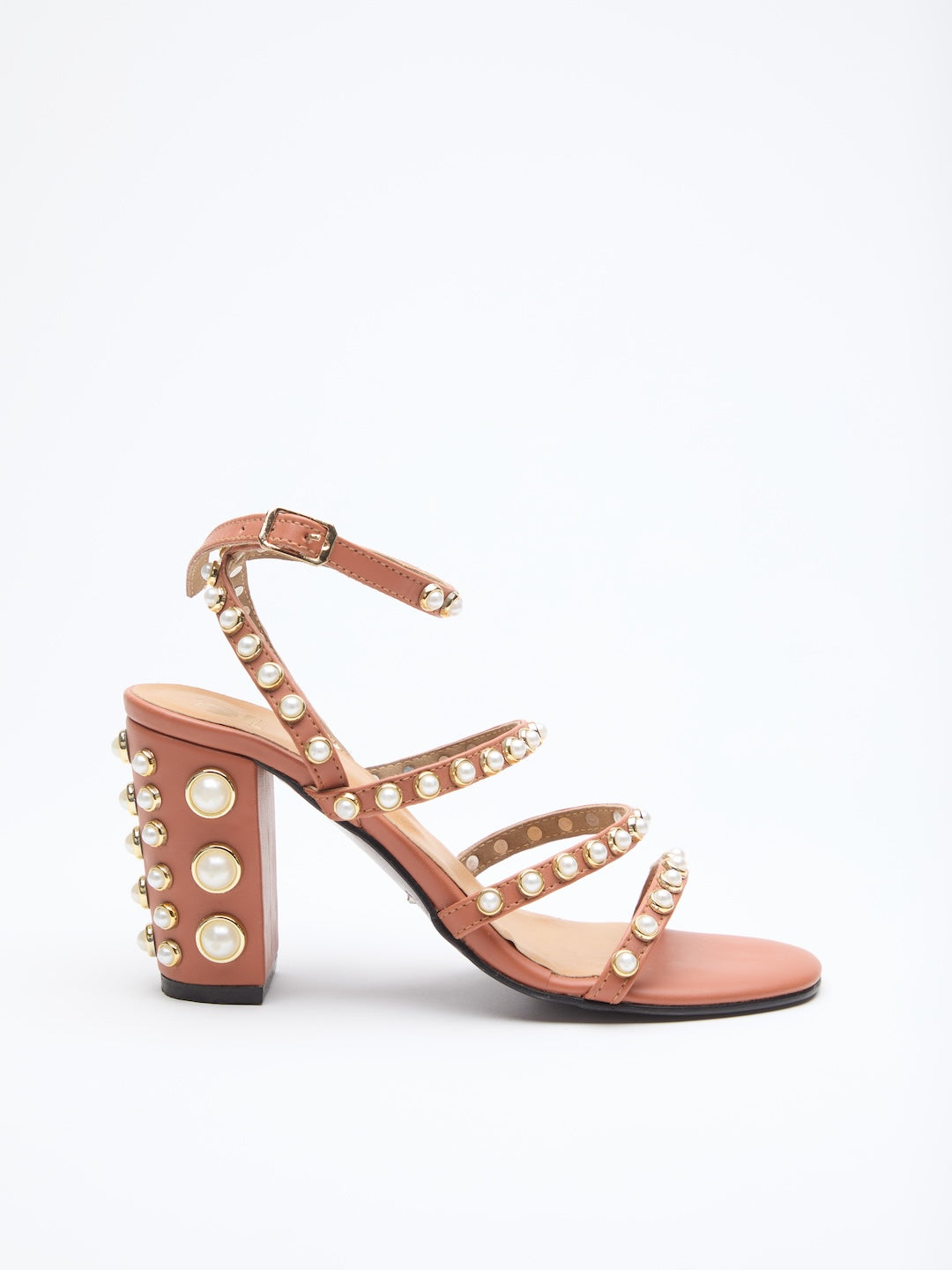 GRAIN PEARL GLADIATOR HEELS