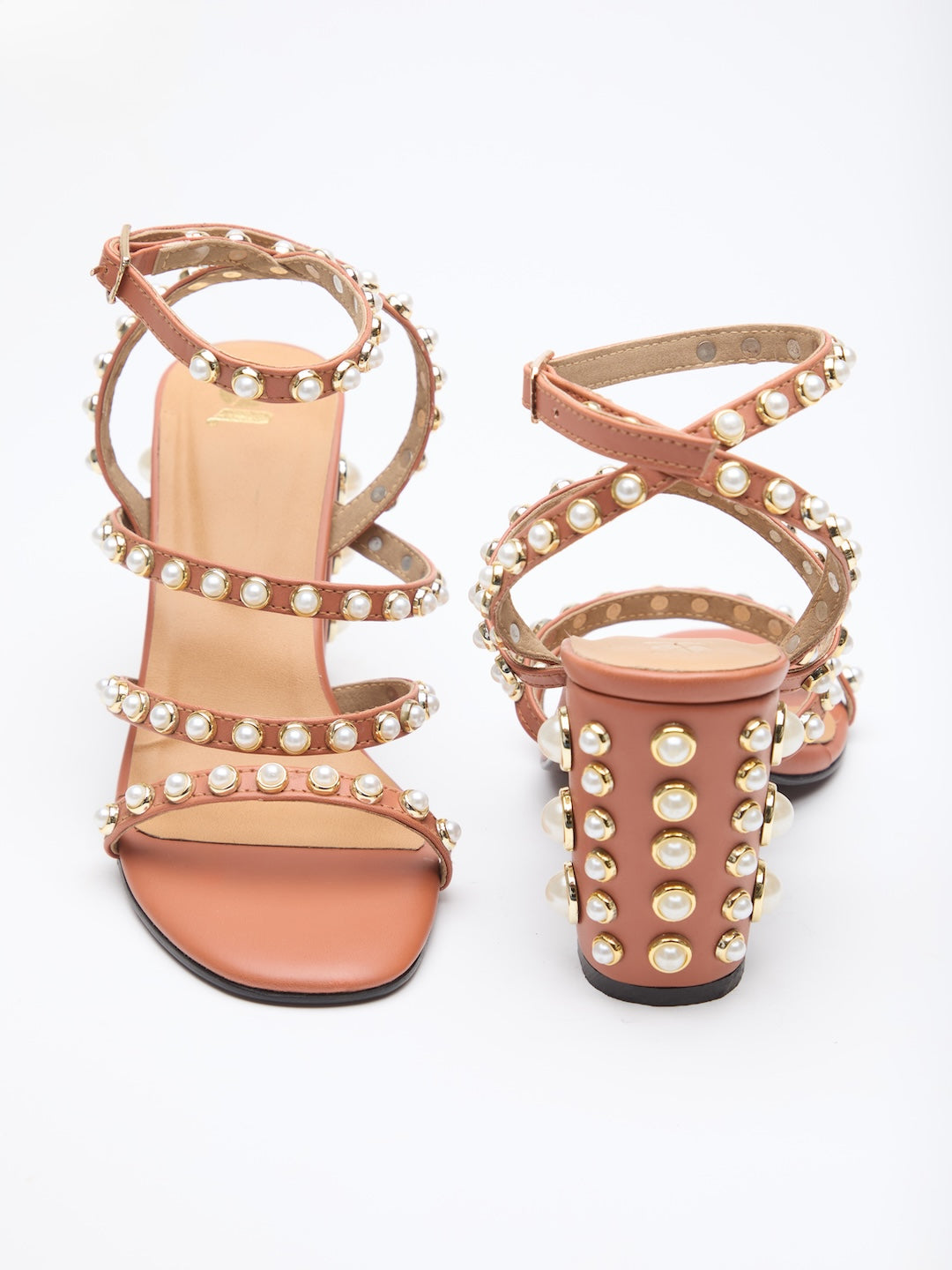 GRAIN PEARL GLADIATOR HEELS