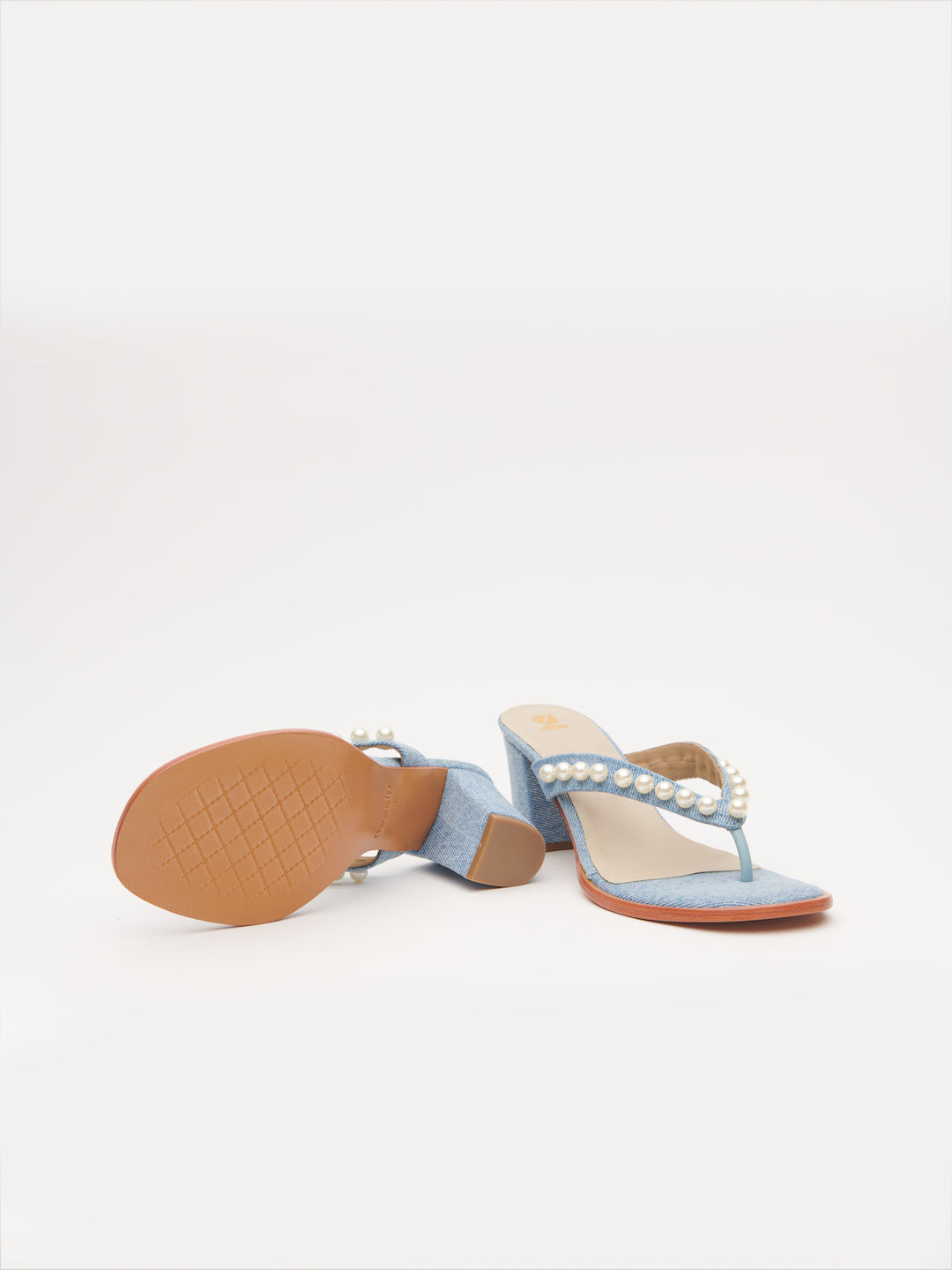 CONTEMPORARY PEARL HEELS