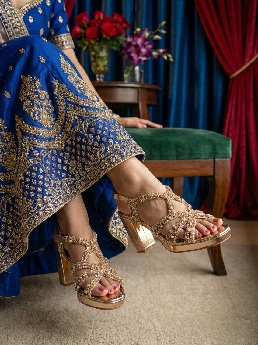 HERITAGE BEADED SANDAL