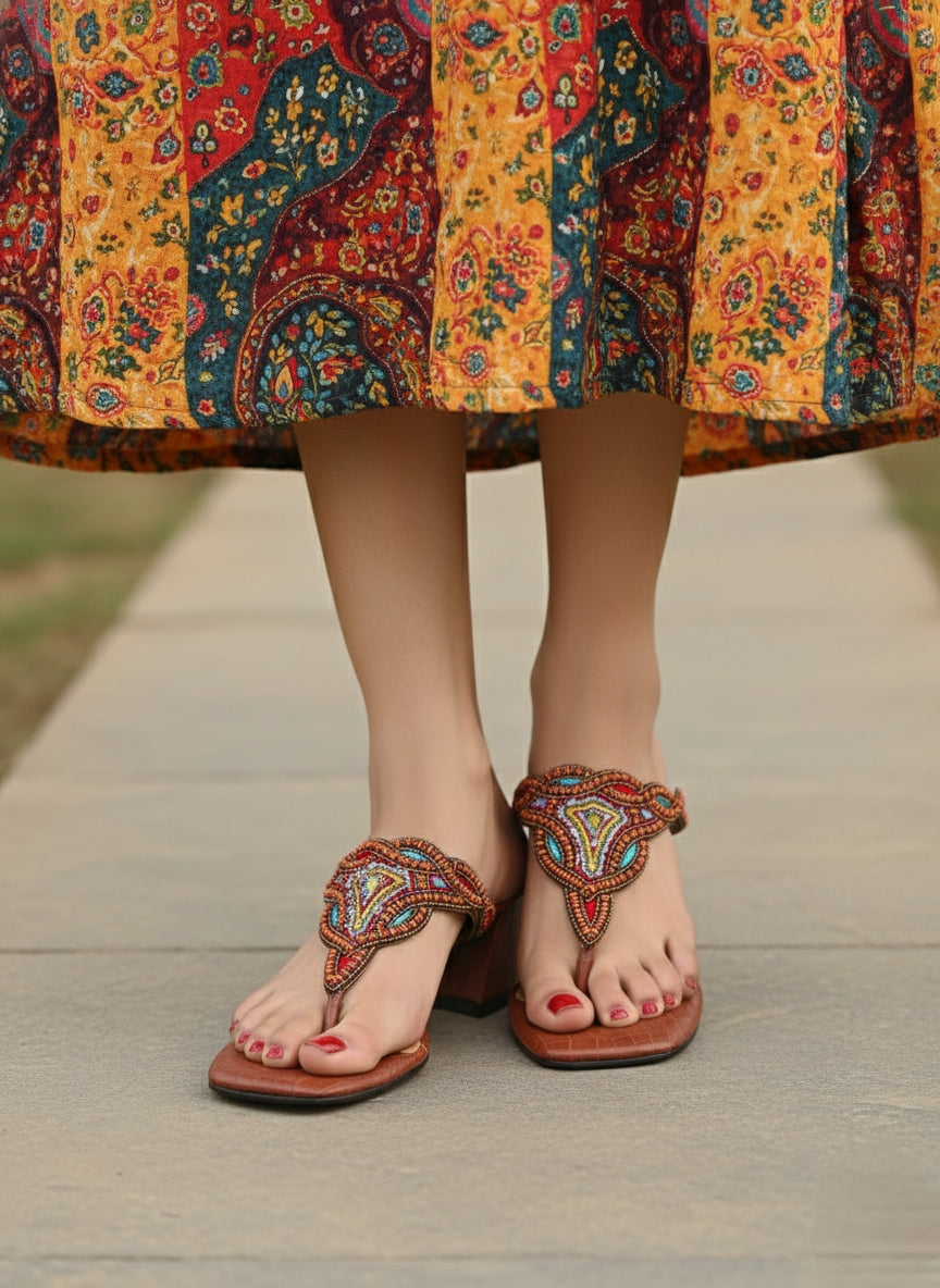 BEADWORK BLISS HEELS