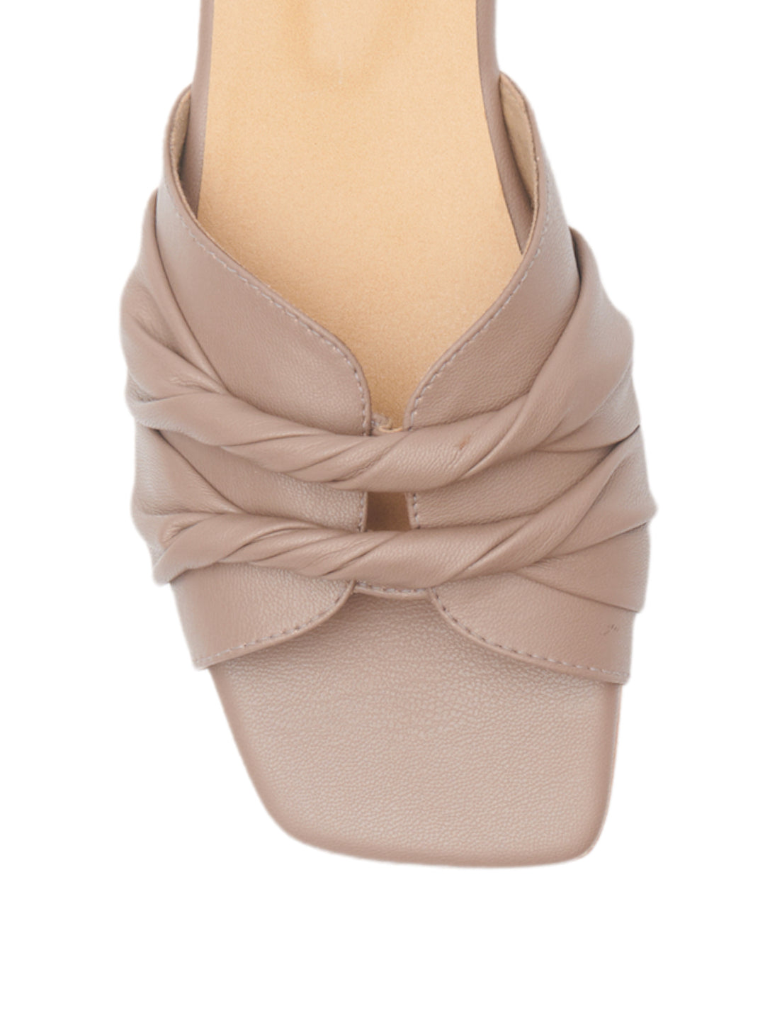 TWIRL SQUARE TOE SLIDES