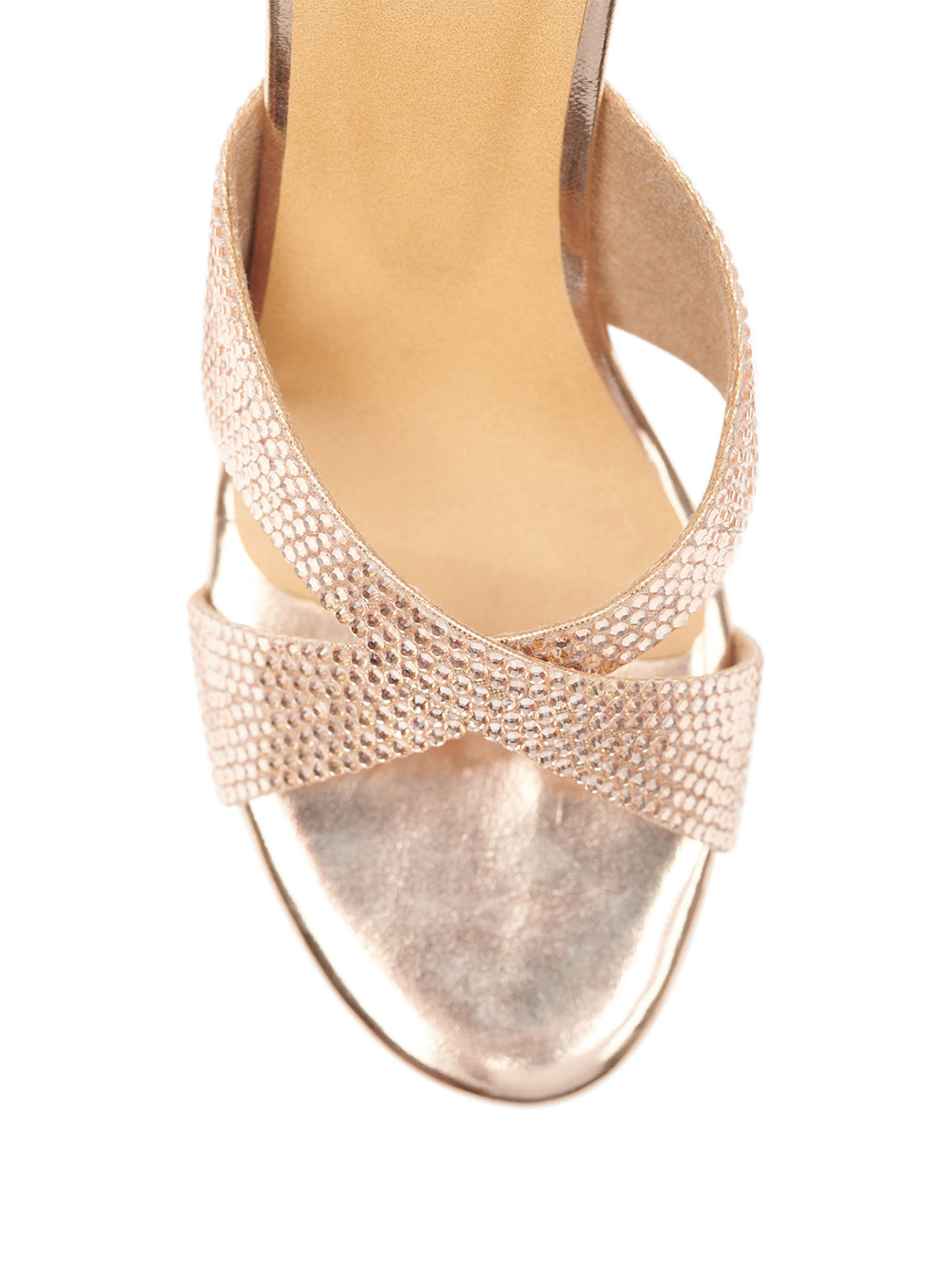 Diamond Encrusted Cross Heels