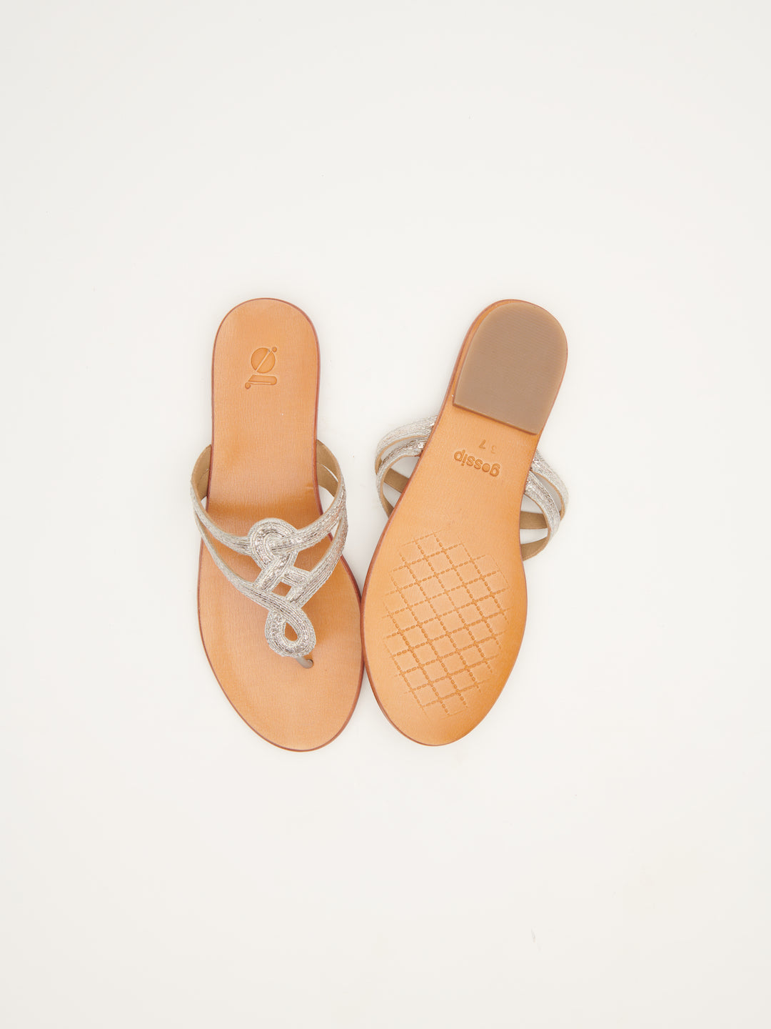 PITTA' MOTIF EMBROIDERED FLATS