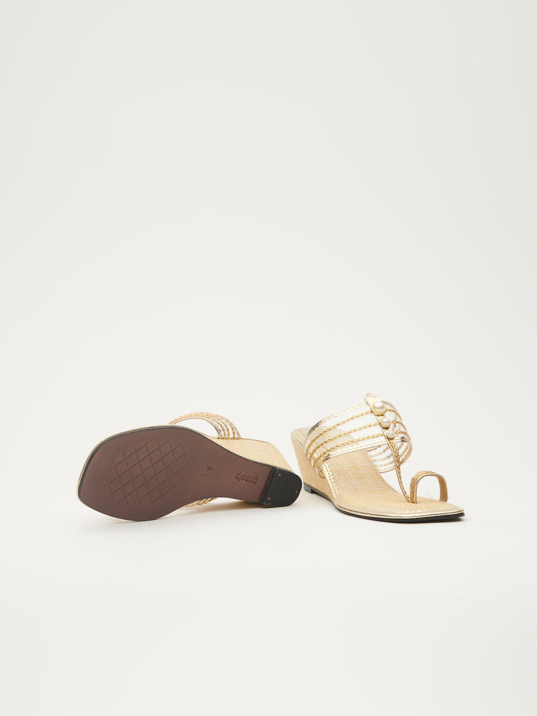 'PEARL'SUIT OF HAPPINESS WEDGES