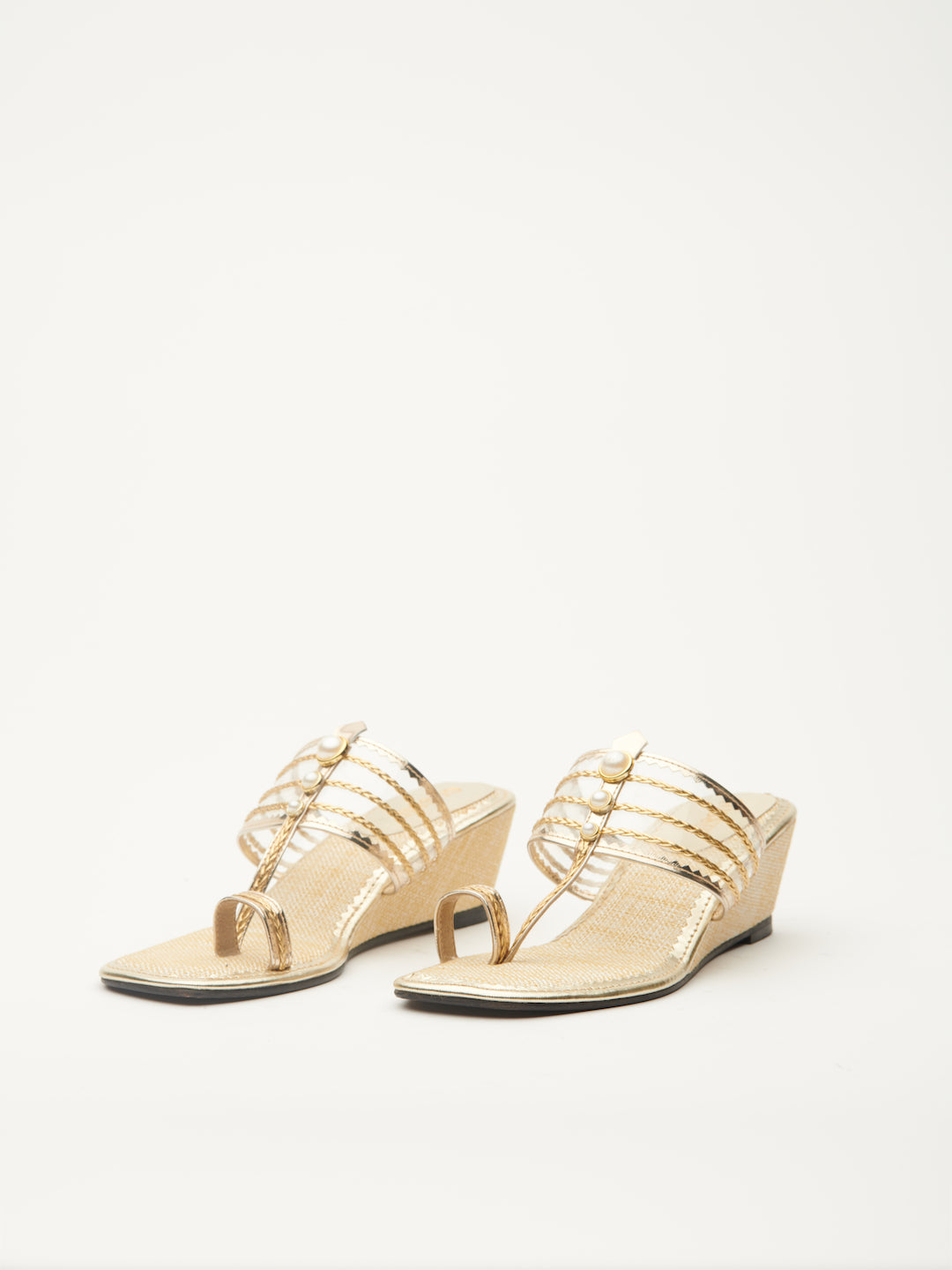 'PEARL'SUIT OF HAPPINESS WEDGES