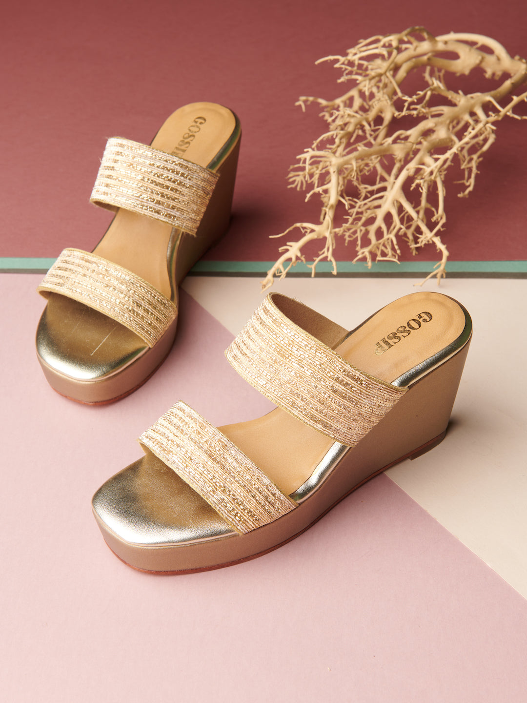 DOUBLE STRAP 'PITTA' PLATFORMS