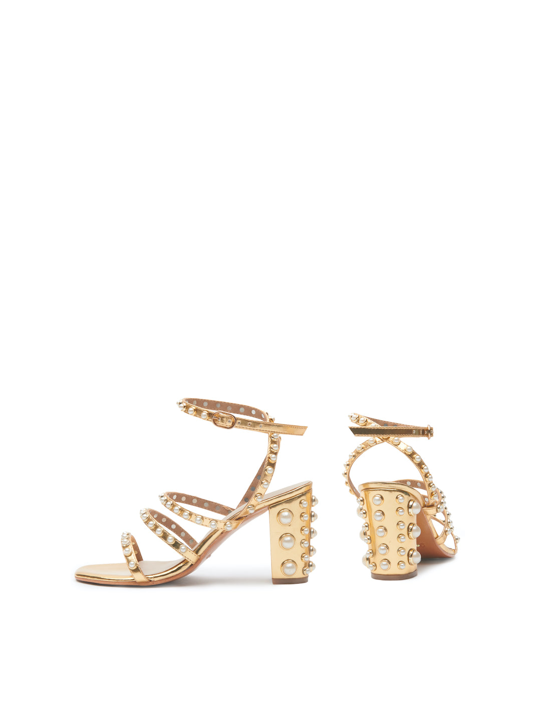 GRAIN PEARL GLADIATOR HEELS