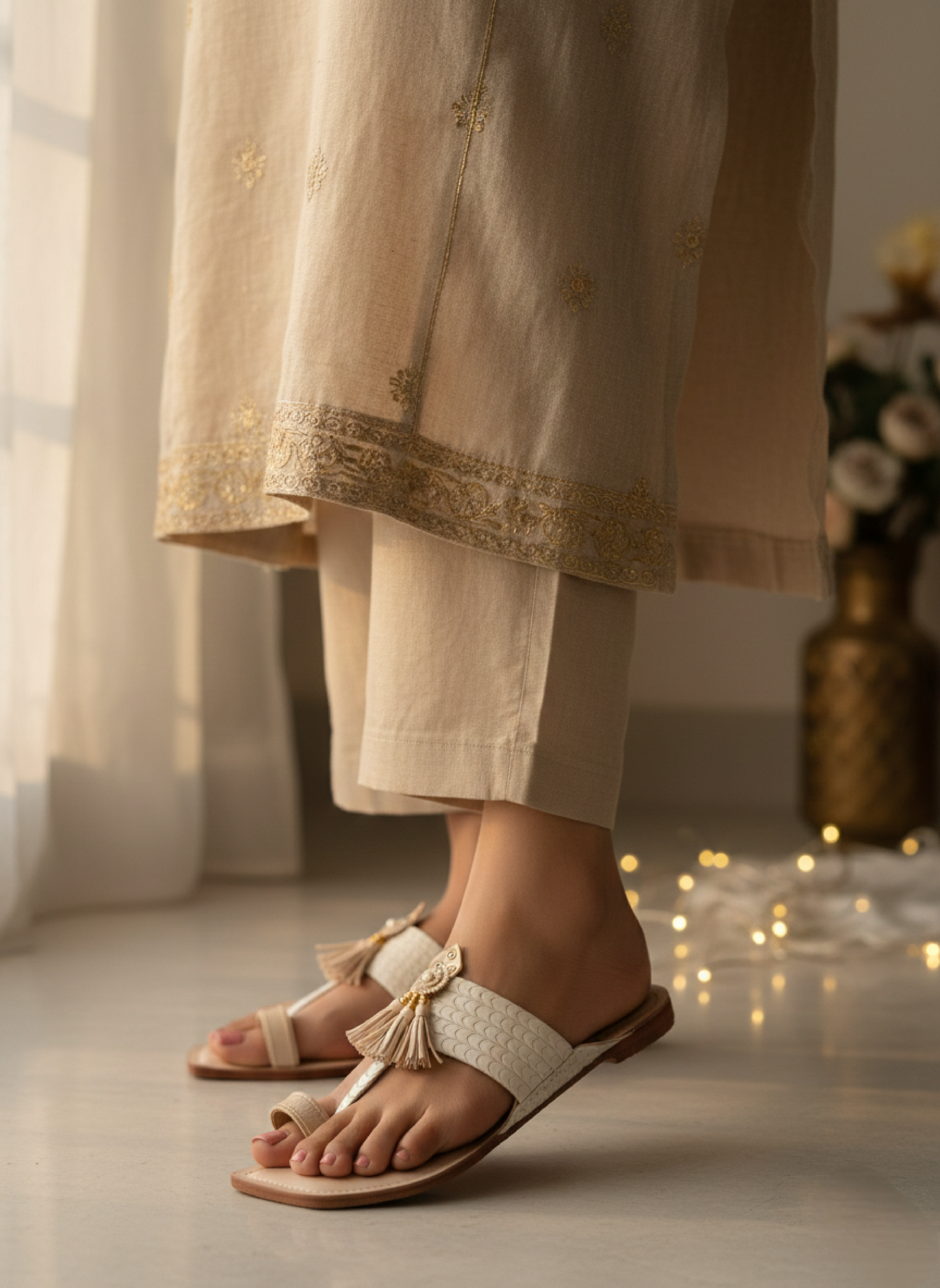 INTERLACED TASSEL KOLHAPURI