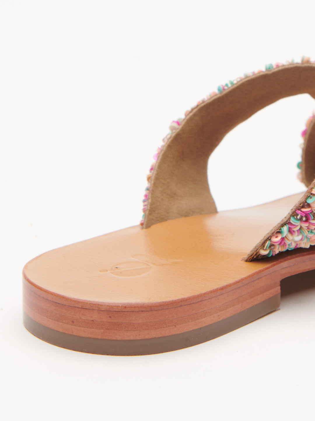 ASYMMETRICAL BEADED THONGS