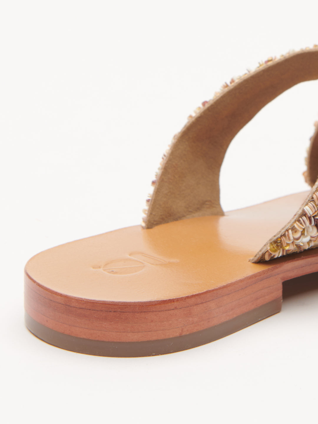 ASYMMETRICAL BEADED THONGS