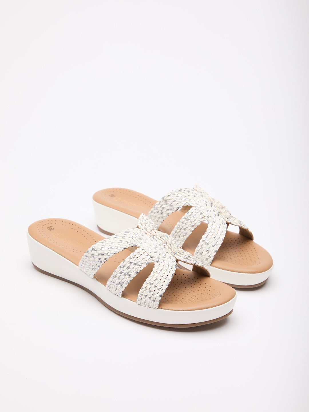 Blush Interlace Slides
