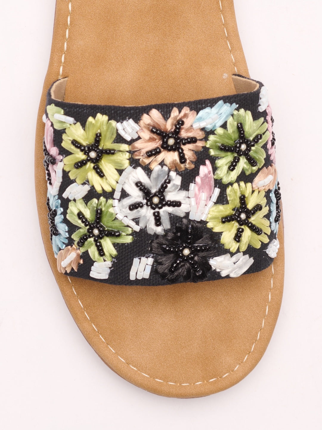 Raffia Bloom Slides
