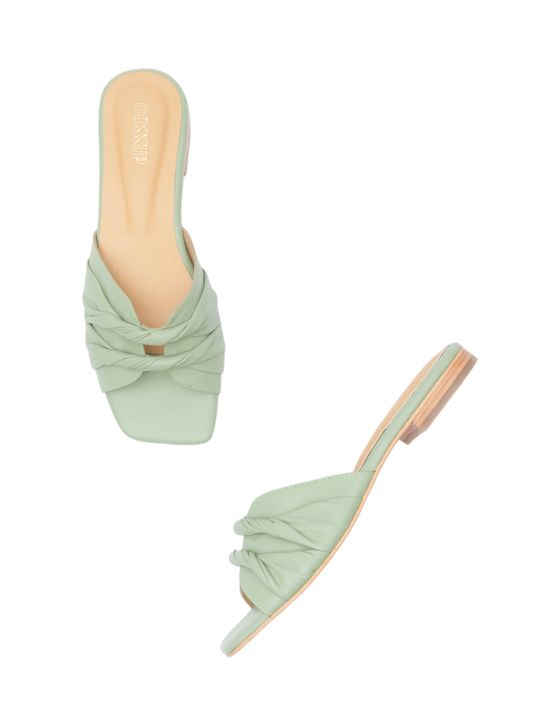 TWIRL SQUARE TOE SLIDES