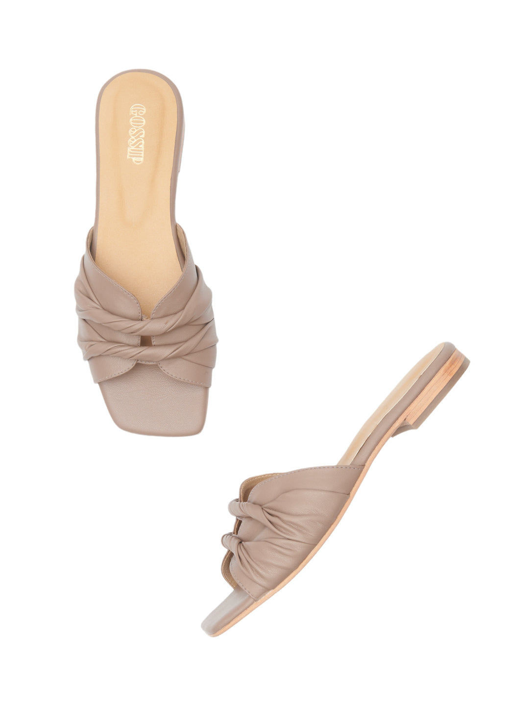 TWIRL SQUARE TOE SLIDES