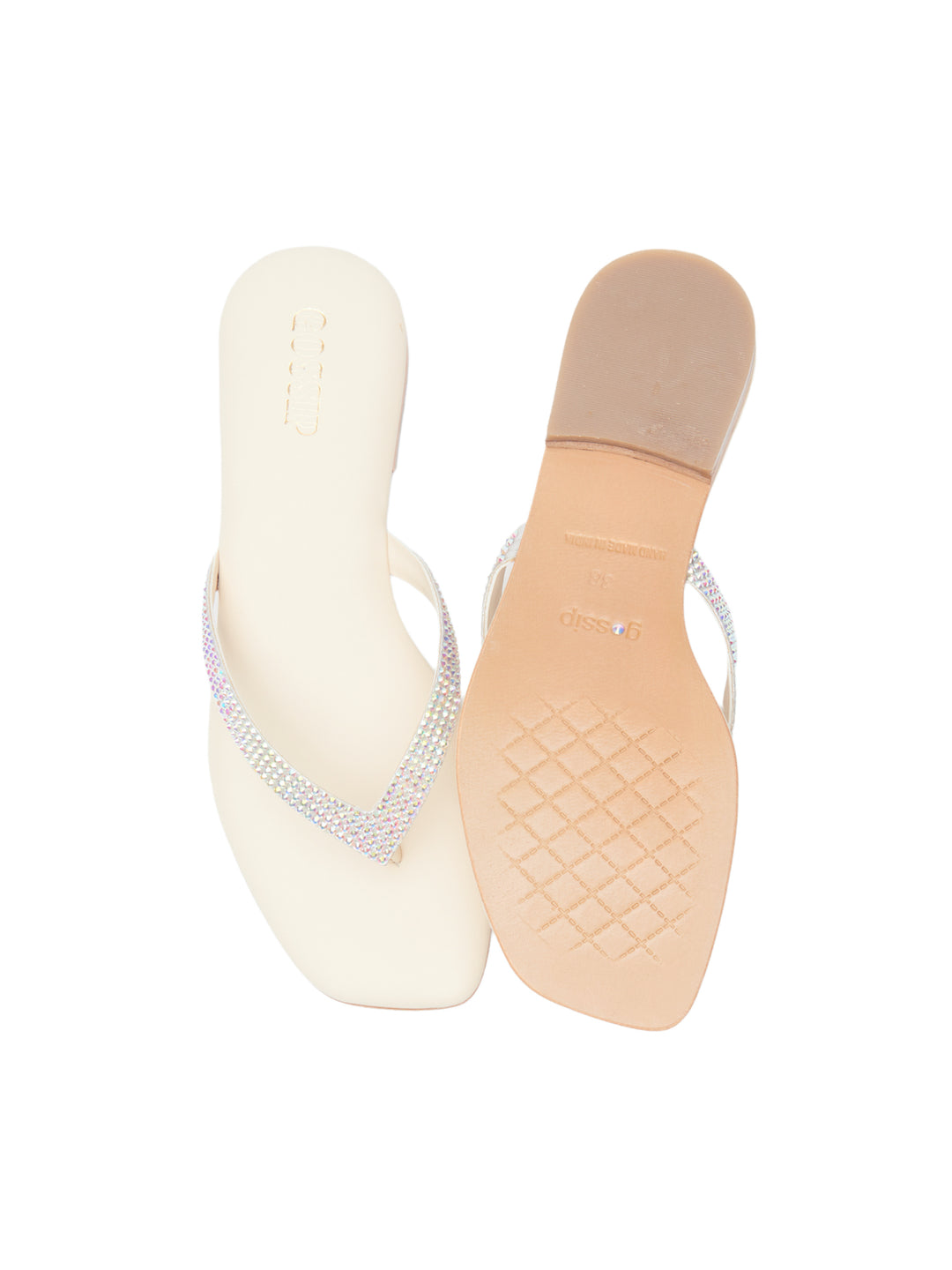 SIGNATURE DIAMANTE THONGS