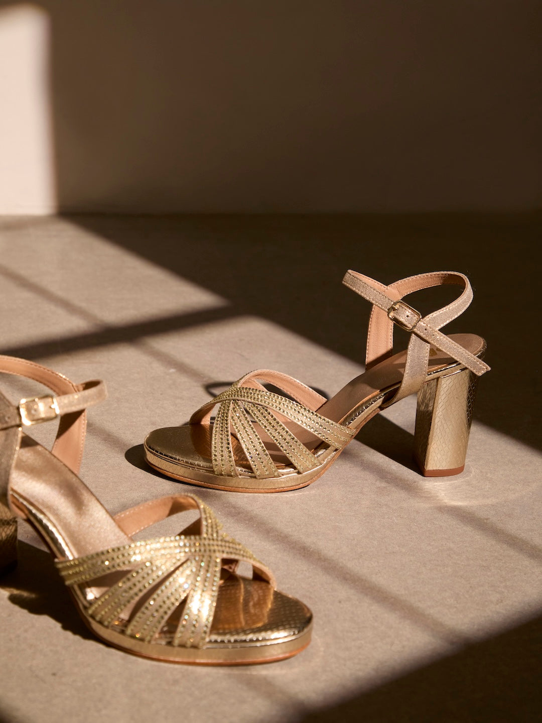 Crystal Axis Sandals