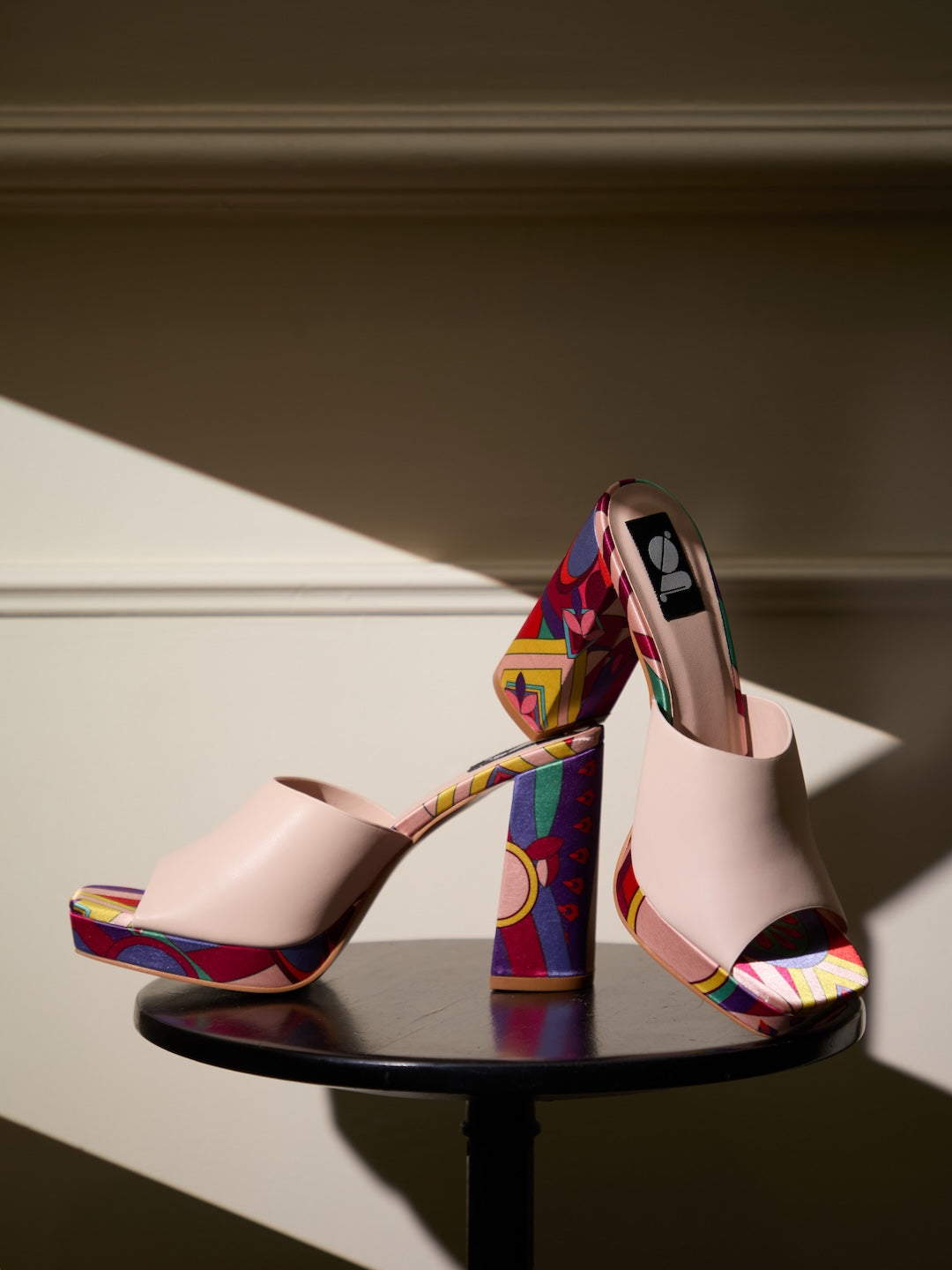 Modern Edge Print Heels