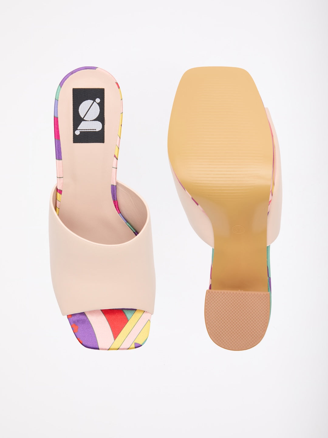 Modern Edge Print Heels