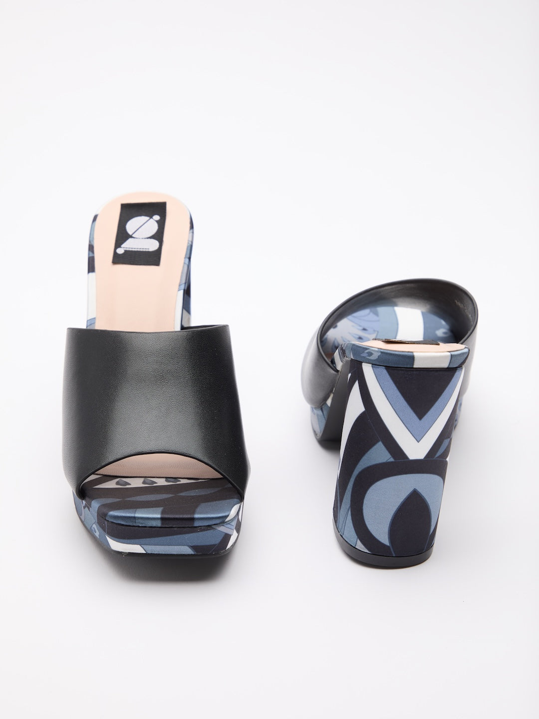 Modern Edge Print Heels