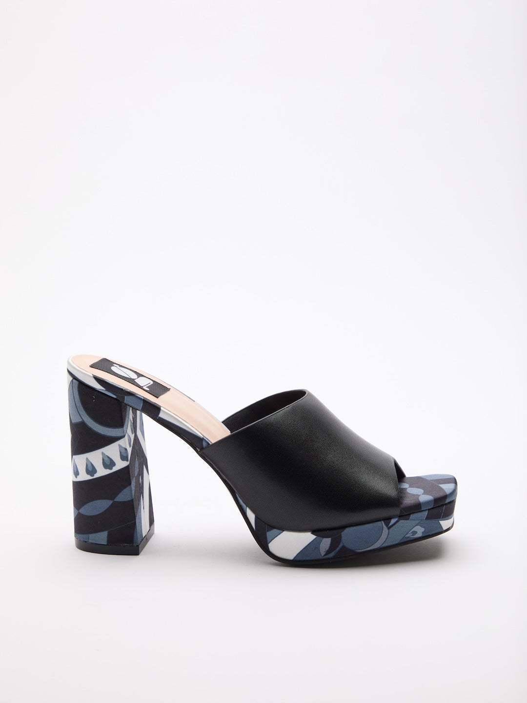 Modern Edge Print Heels