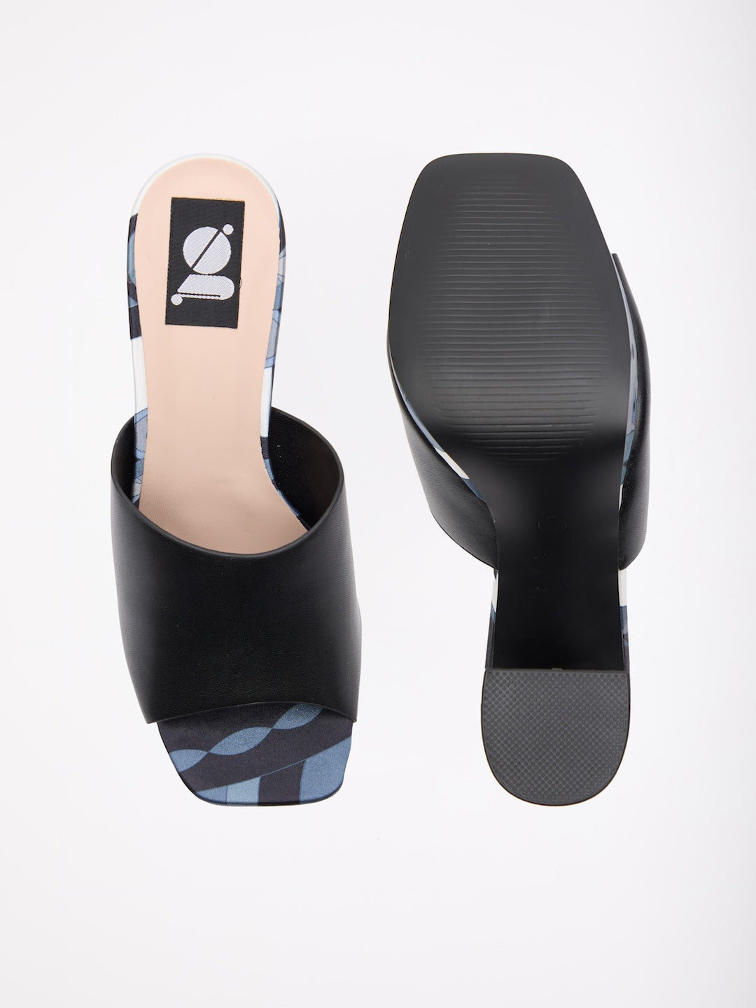 Modern Edge Print Heels