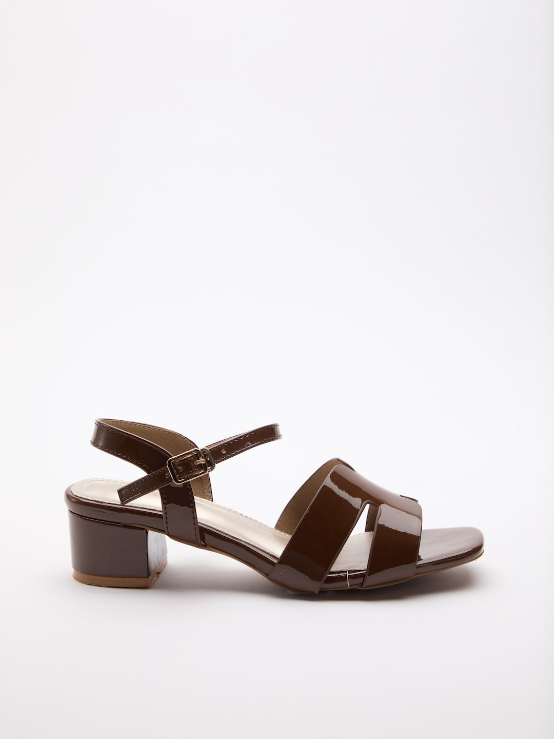 Glossed Contour Sandals