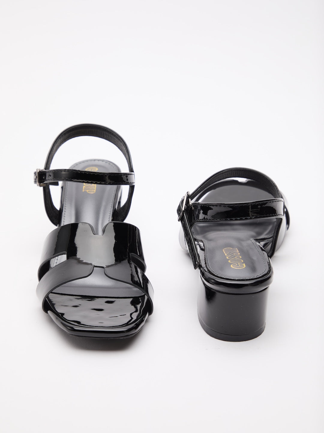 Glossed Contour Sandals