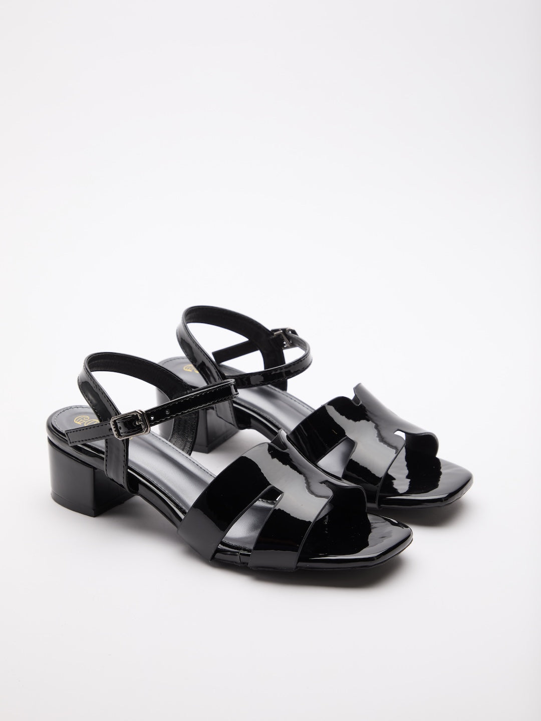 Glossed Contour Sandals