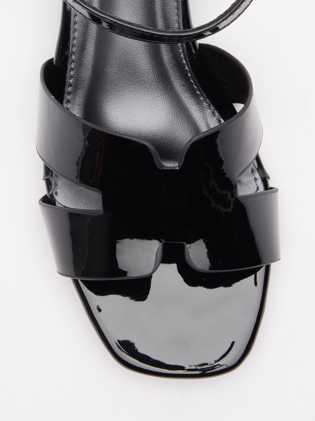 Glossed Contour Sandals
