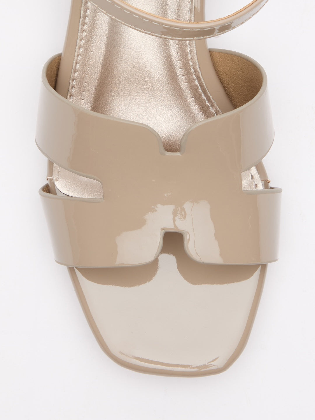 Glossed Contour Sandals