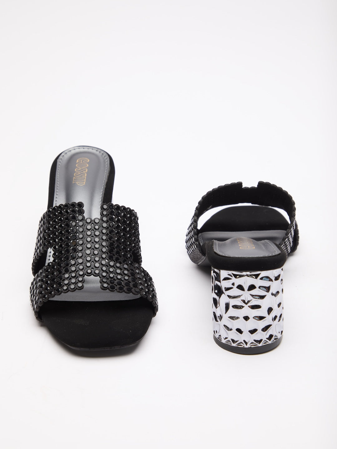 Onyx Crystal Heels