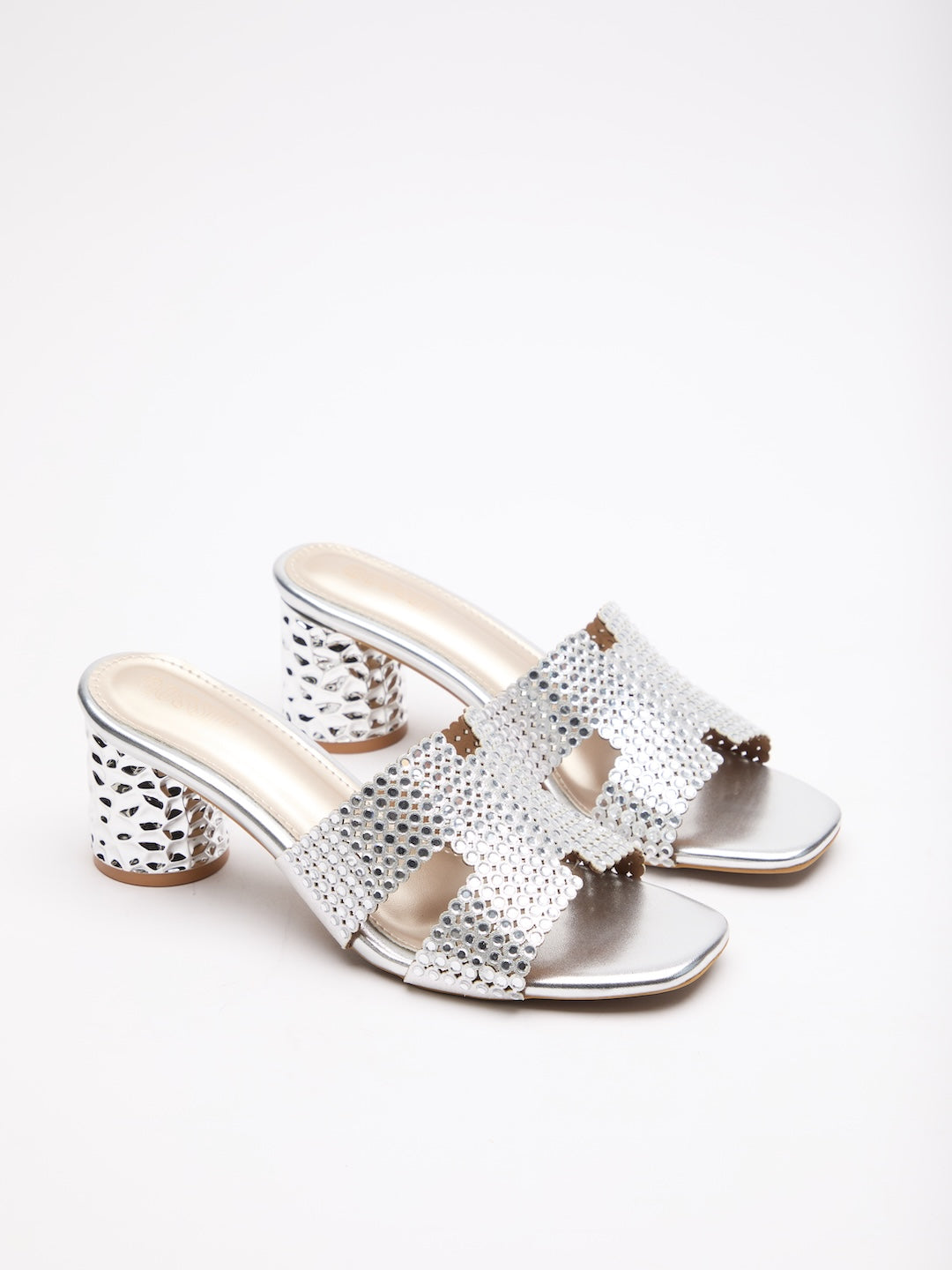 Onyx Crystal Heels