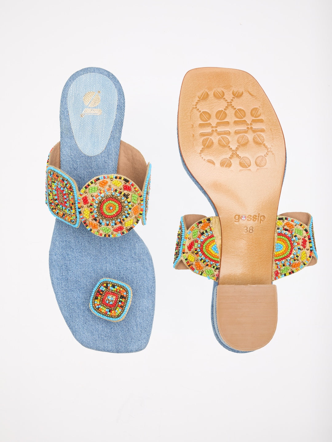 Zayna Beaded Heels