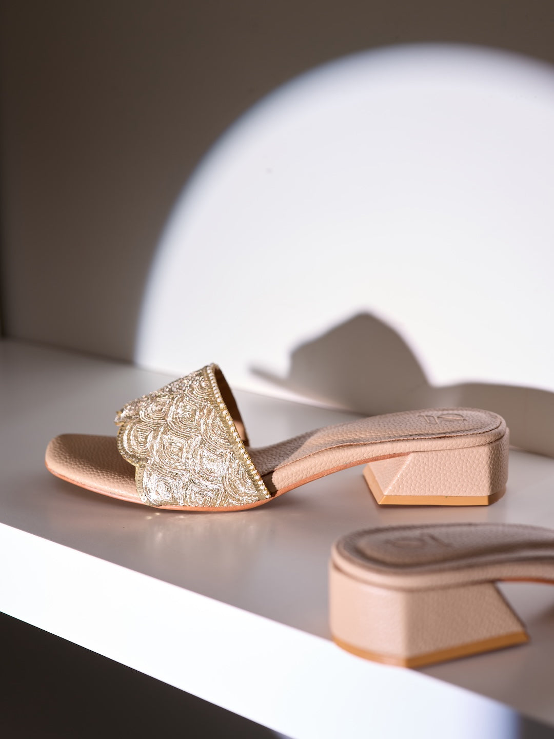 Deco Bloom Heels