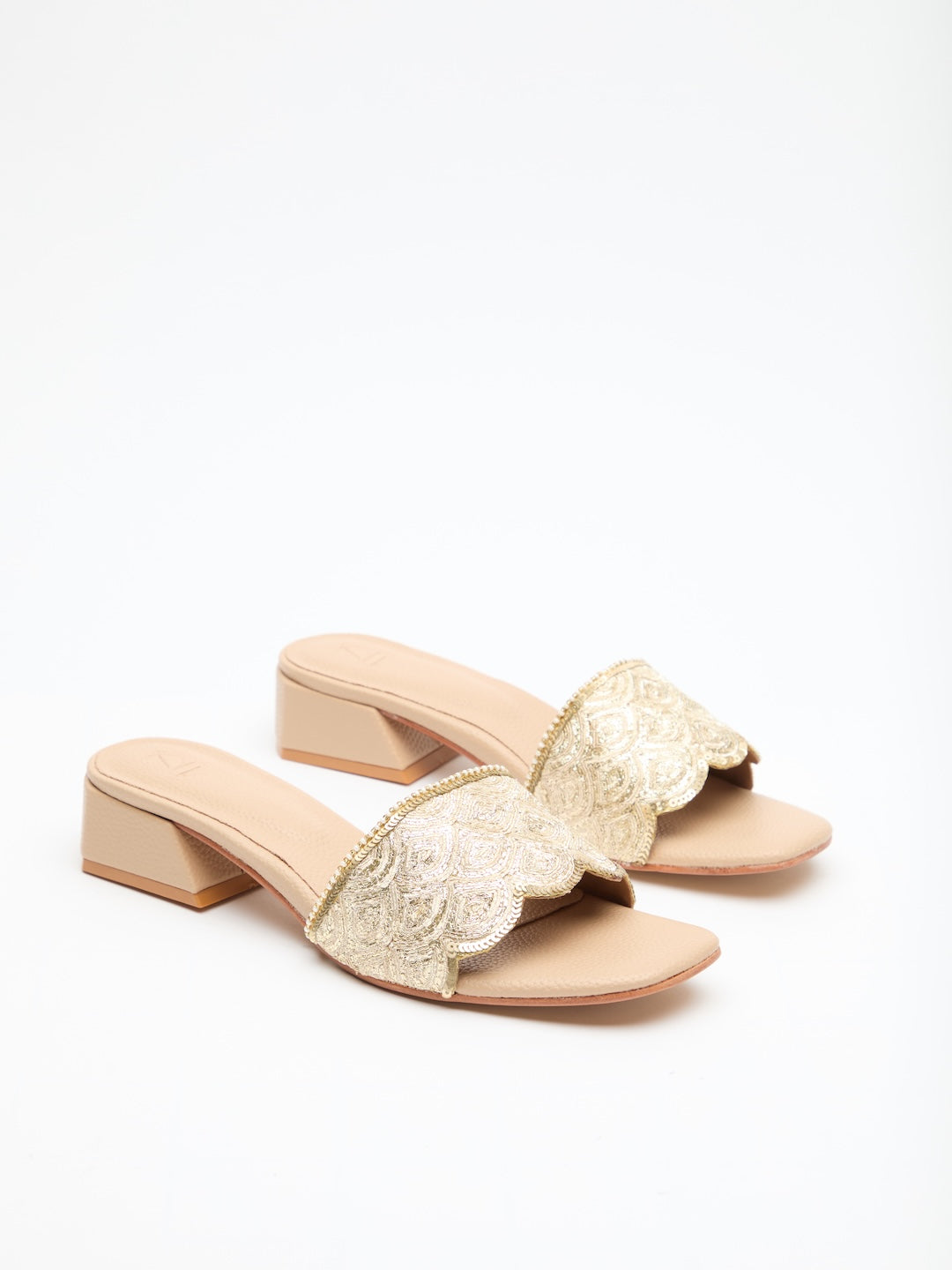 Deco Bloom Heels
