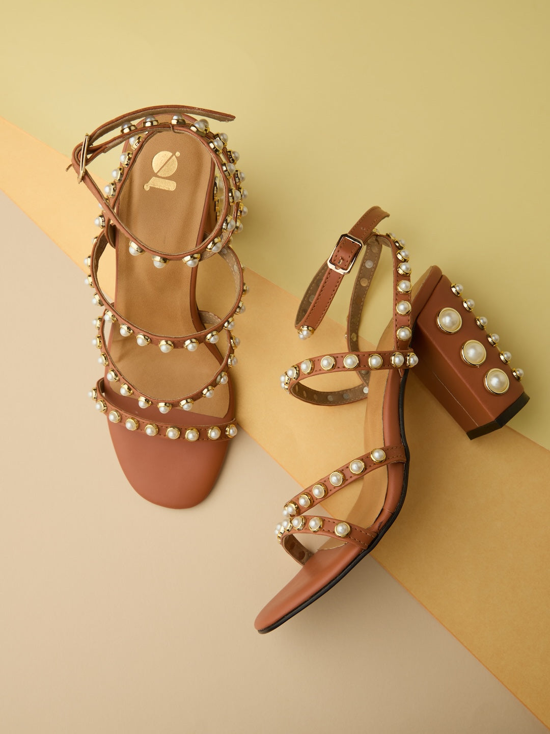 GRAIN PEARL GLADIATOR HEELS