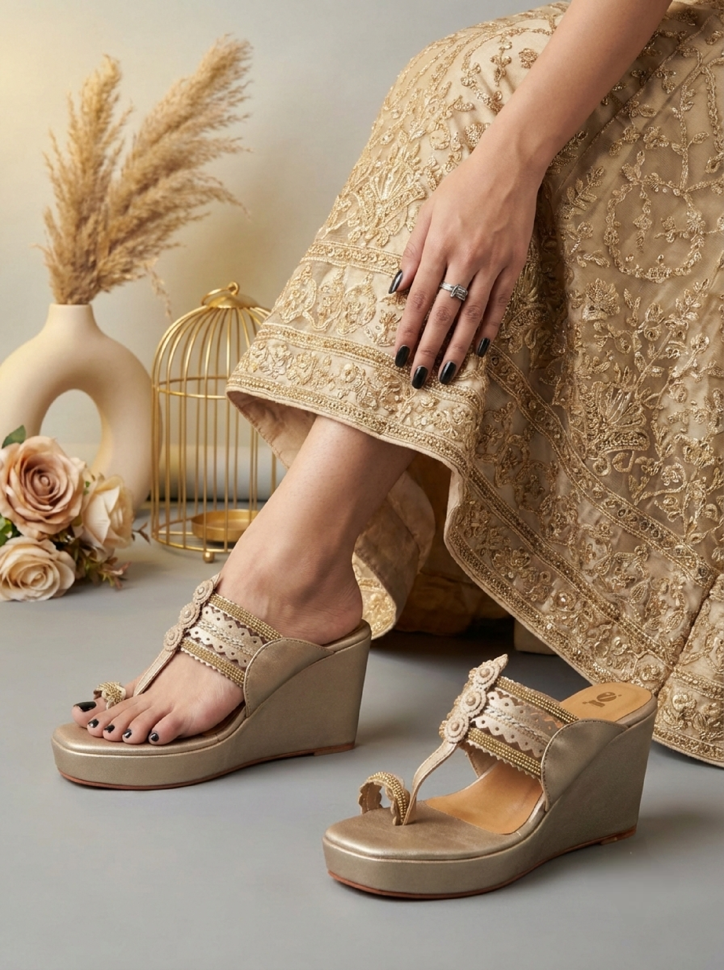 GOSSIP GALORE KOLHAPURI PLATFORMS