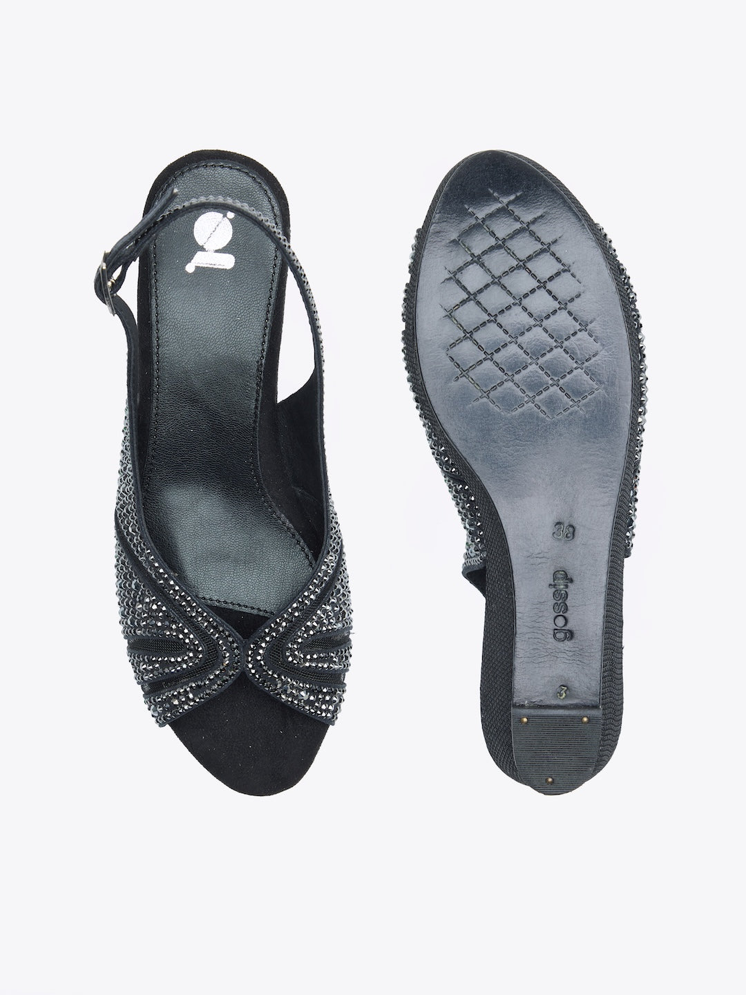 Crystal Court Sandals